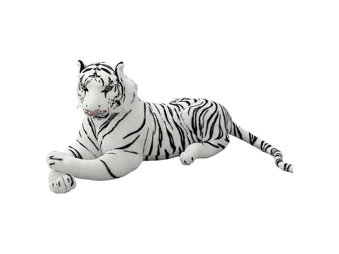 Tigre De Pelúcia Macio E Confortável Brinquedo De Pelúcia Travesseiro Decoração De Casa 30 Cm Blanco