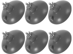 Conjunto De 6 Pés Com Ventosas Pvc Que Absorvem Vibrações, Ideais Para Embutidoras De Linguiça E Moedores Carne