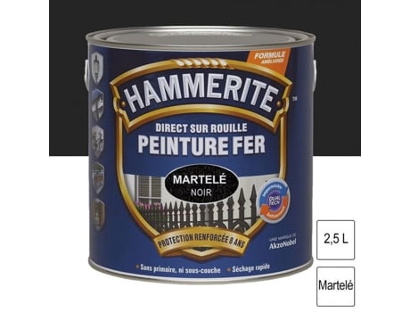 Tinta Julien Hammerite 2,5 L Preto Gliceroftálico Brilhante