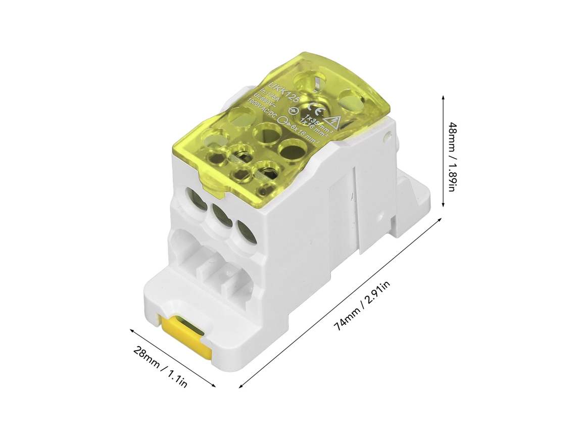 Laxiscreed Caixa De Distribuição Para Barramento Din - Conexão Elétrica Universal 690v 125a