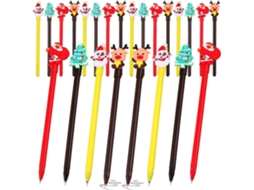 Conjunto De 24 Canetas Em Gel Cabilock Com Motivos Boneco Neve E