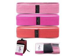 Urbannova-3 Bandas De Resistência Yoga Antiderrapante Rosa Vermelho