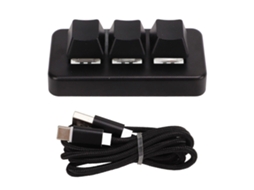 Mini Teclado De Controle Usb Com Fio De 3 Botões, Botão Personalizado, Teclado De Programação, Teclado Macro Ly Ebike