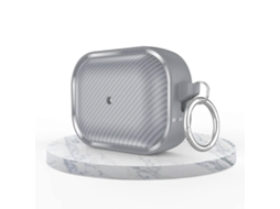 Capa para fones de ouvido AirPods Pro 2 com moldagem fotográfica em fibra de carbono. GIECY