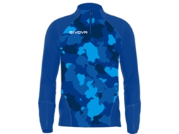 Camisa de treino técnico masculina Givova com meio zíper