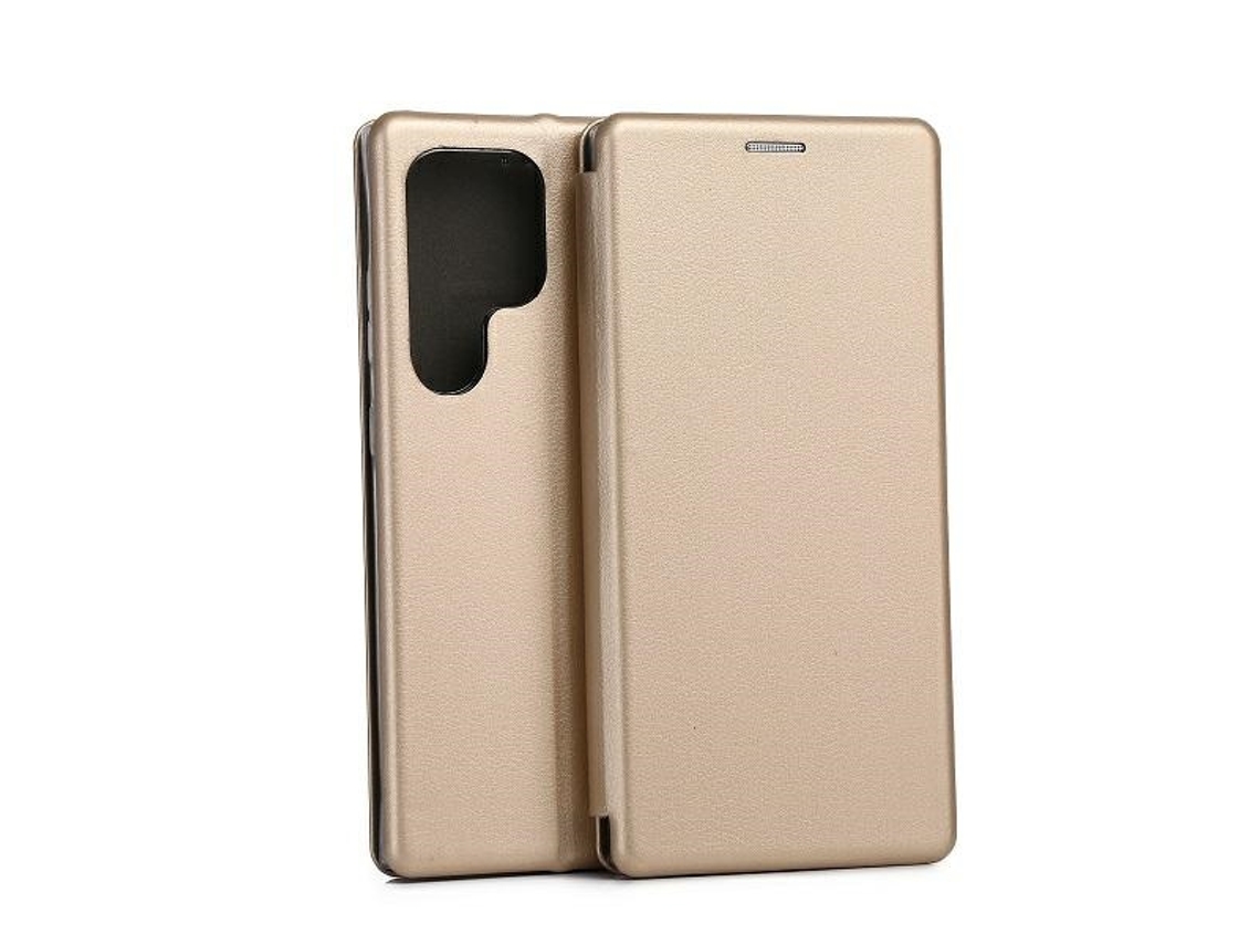 Capa para Samsung Galaxy S24 Ultra BELINE Pele Sintética Magnética Dourado