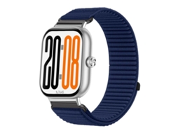 Bracelete para Honor Watch X5 Nylon trançado com fecho de velcro interface metálica azul XIAOMOYU