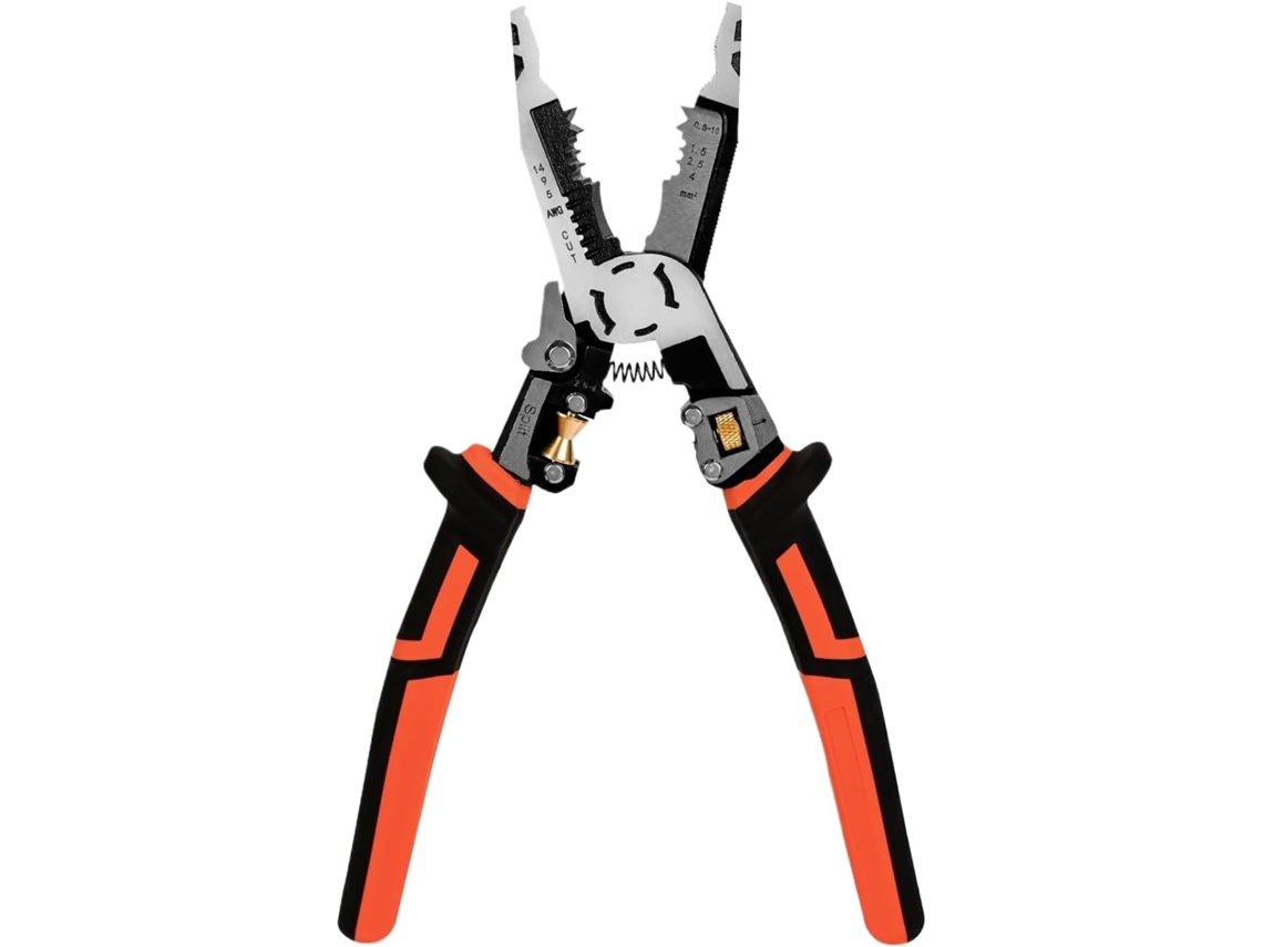 Alicate Decapador De Cabos | Para Decapar, Comprimir E Cortar Cabos Elétricos | Alicate Manual Ergon Gokoco