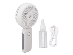 Ventilador de Névoa Portátil Bateria 4000mah 3 Velocidades Branco