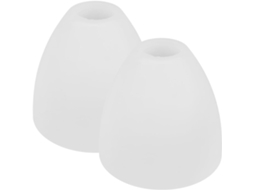 Conjunto de 2 Lâmpadas de Vidro Fosco E27 para Substituição em Luminárias Pendentes, com Cúpulas Brancas Pequenas para Lustres. SFUSHOS