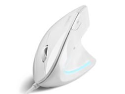 Perixx Perimice 513 W Rato com fio Óptico Vertical Vertical Branco