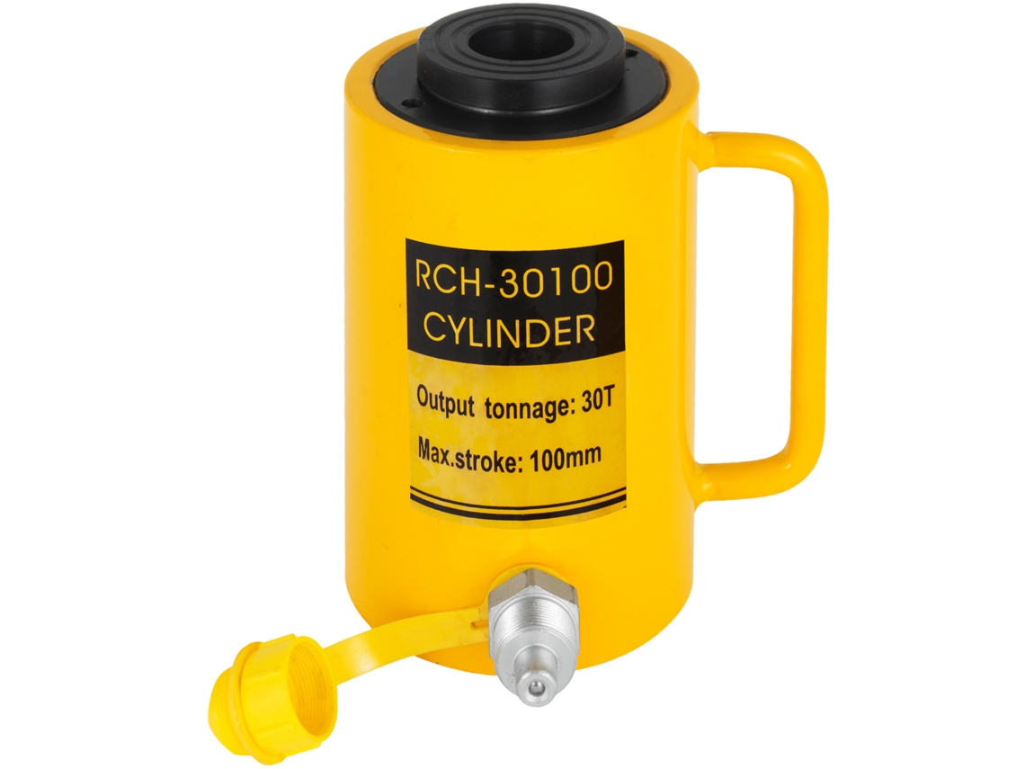 VEVOR 30Ton 4 Polegada Curso Oco Cilindro Hidráulico Jack 66000Lbs Elevador Cilindro Industrial Durável Automotivo Corpo Dobra