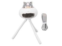 Ventilador Portátil Laxiscreed Com Iluminação Led E Design De Polvo, Ideal Para Atividades Ao Ar Livre