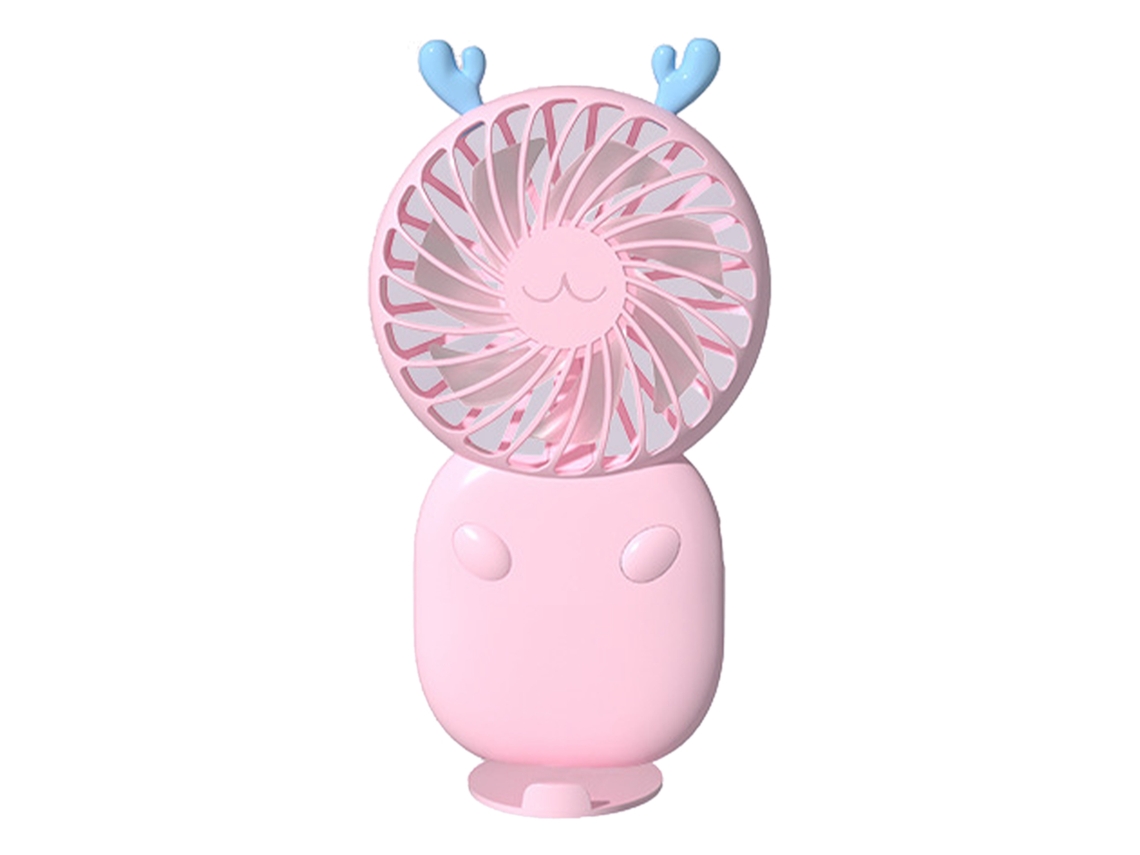 Ventilador Portátil LAXISCREED Usb Recarregável Rosa