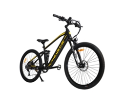 Bicicleta de Montanha Elétrica BAOLUJIE S9 com Suspensão Total e Bateria Removível de 48v 14ah.