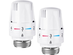 2 Cabeças Válvula Termostática M30x1.5 Trv, Controlo Automático Temperatura, para Aquecimento Casa/escritório ZYBLSSBB