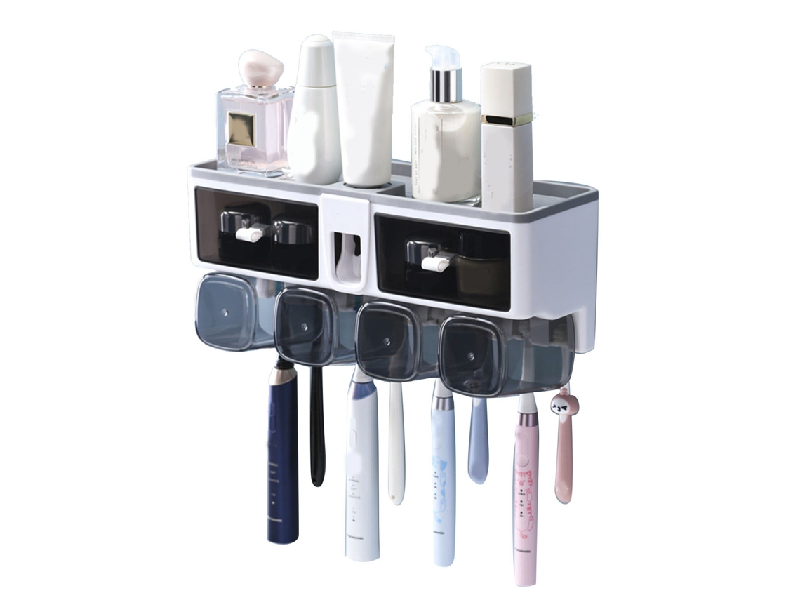 Suporte para escova de dentes com capacidade para 4 copos AQUAFORGE