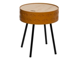 Mesa de Centro Cômoda ATMOSPHERA Shiro Estilo Escandinavo e Moderno Aspecto de Madeira