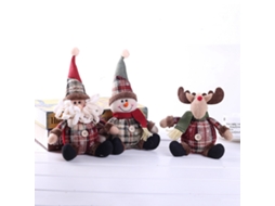 Laxiscreed Decoração De Natal Com Enfeites De Papai Noel E Boneco De Neve Para Festas