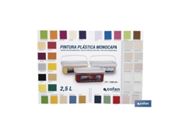 Carta De Colores Pintura Plastica Monocapa Cofan