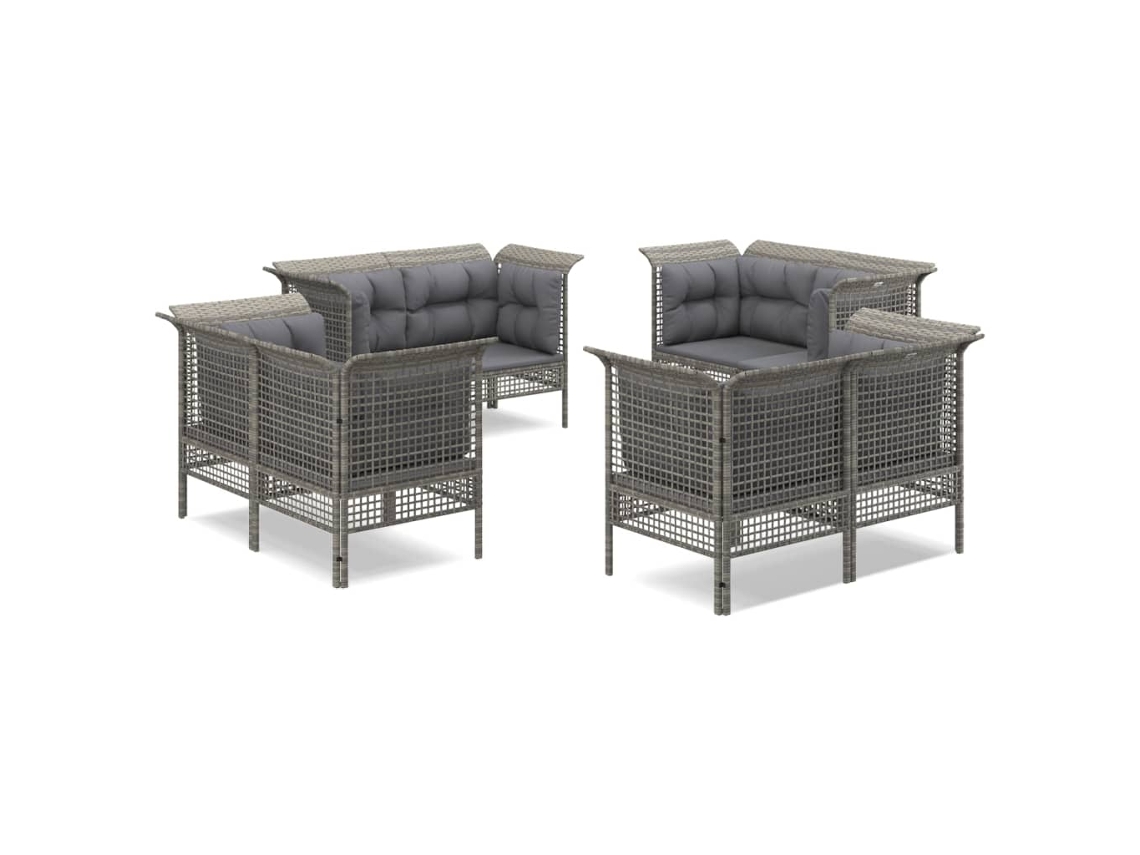 Garden Lounge Set, Garden Lounge Sets Vidaxl Cinzeto Rattan / Vime (n/a)