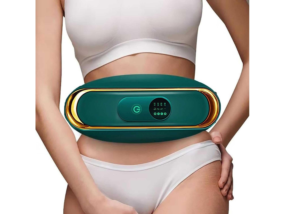 Massageador Abdominal Elétrico Usb Com 3 Modos De Massagem Para Queima Gordura, Alívio Dores Na Cintura E Nos Ombros, Cinto Portátil Costas, Quadris