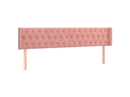 Headboard, Headboards Vidaxl Cor-de-rosa Veludo (183 X 16 X 78/88 Cm)