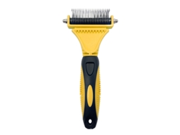 Escova para Cães e Gatos, Pente de Aço Inoxidável 12+23, Ferramenta de Remoção de Pelos Dupla Face, Limpeza Profunda, Casa, Ergonômico STELASPLEN