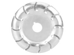 Disco de corte para madeira com 12 dentes em aço manganês, 85x16mm, para esmerilhadeira angular.