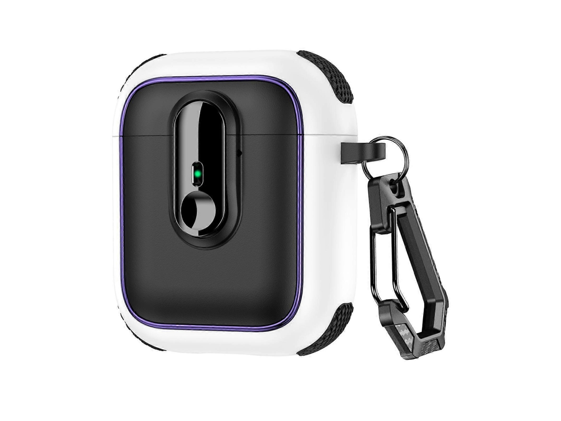 Estojo Magnético Armor Para Fones De Ouvido Sem Fio Airpods 1/2 Com Trava De Segurança