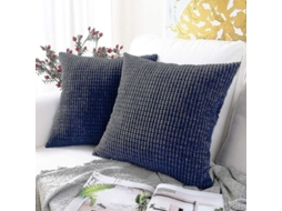 2026 set de 2 Fundas de Almohada de Pana, 45x45cm, Cremallera Oculta, Lavable a Máquina, para Hogar, Sofá, Coche