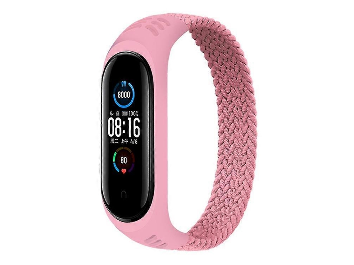 Pulseira Universal De Nylon Elástico Para Xiaomi Mi Band 6/5/4/3, Tamanho: Xs 140mm (arco-íris)