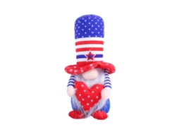 Laxiscreed Boneco Gnomo Decorativo Com Chapéu Pontiagudo Para Decoração De Dia Da Independência