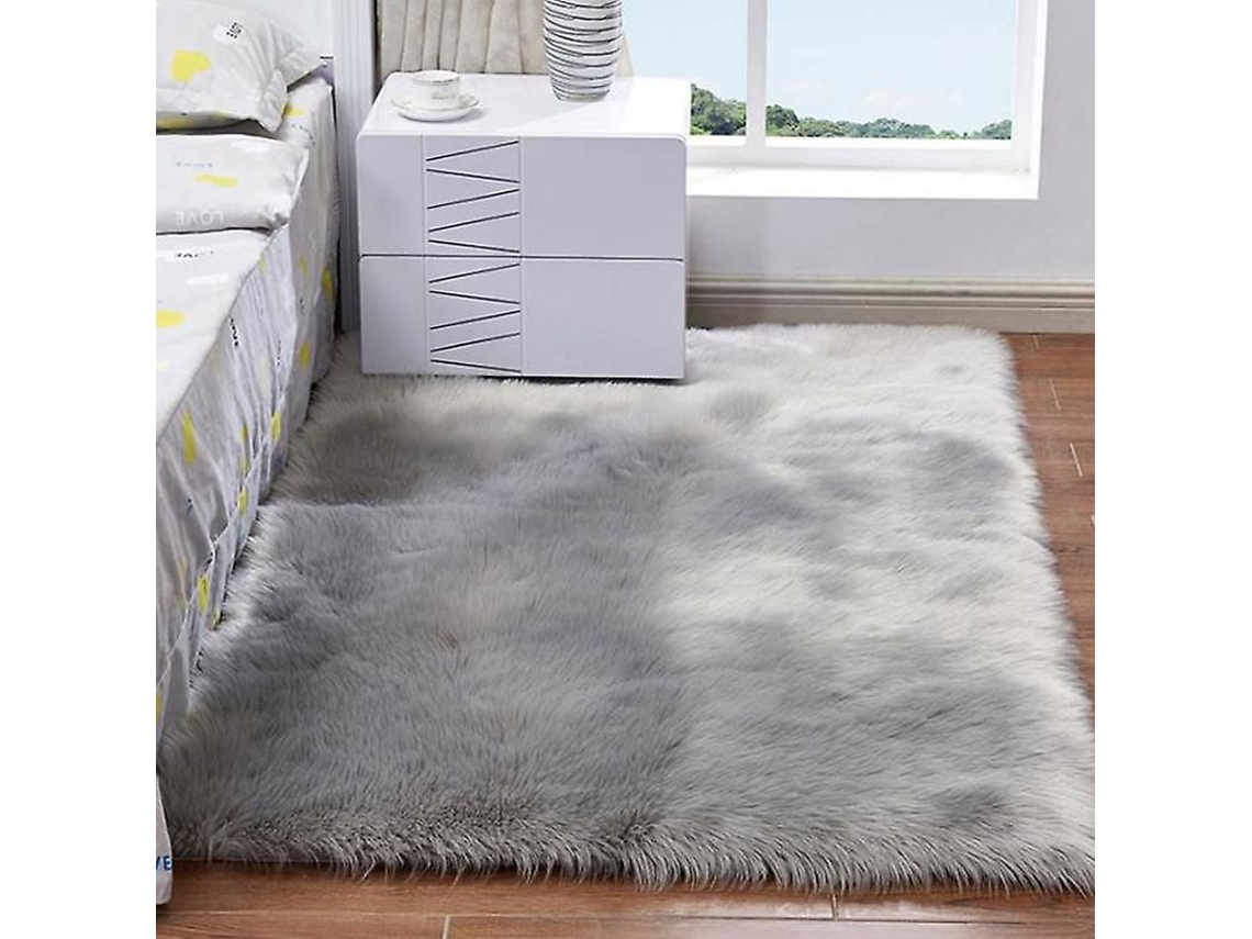 Tapete Felpudo Retangular Para Quarto, Antiderrapante