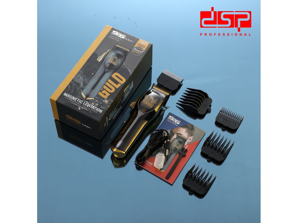 Máquina de Cortar Cabelo Elétrica com Motor Brushless, Maglevitation, Cabeçote para Gravação e Aplicação de Óleo para Barbearia MDUG (USB)