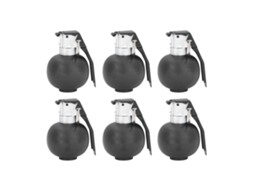 Mali 6pcs Granadas de Mão Brinquedo com Efeito Sonoro Luz Realista para Crianças