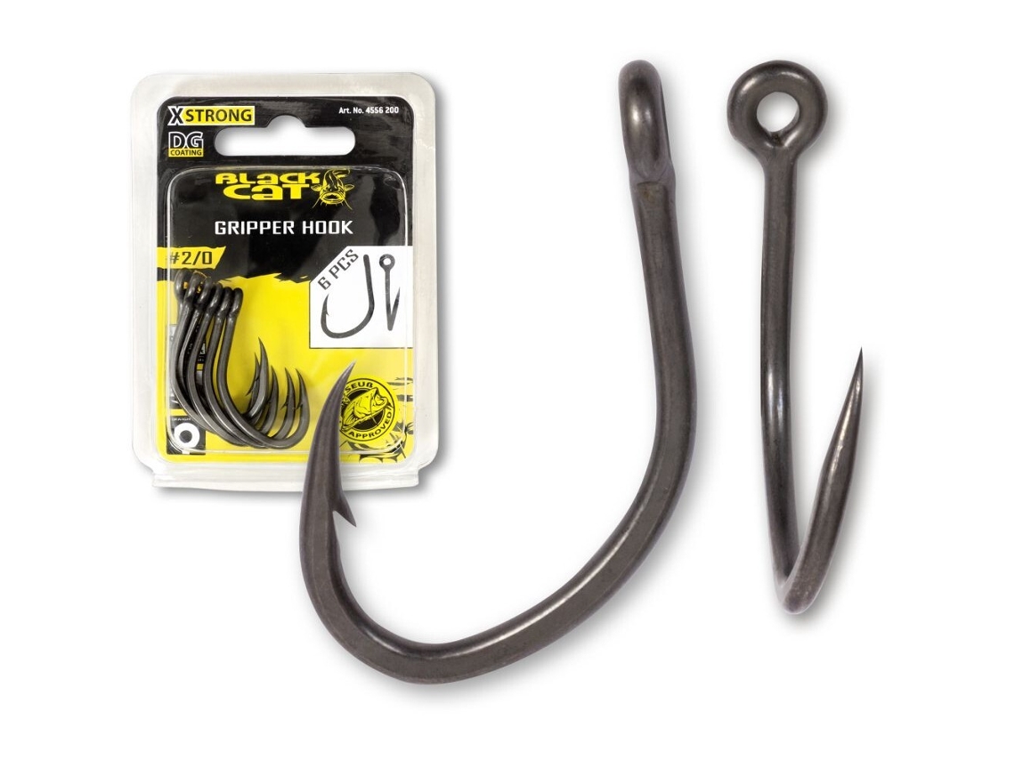 Conjunto de 6 Anzóis para Pesca BLACK CAT