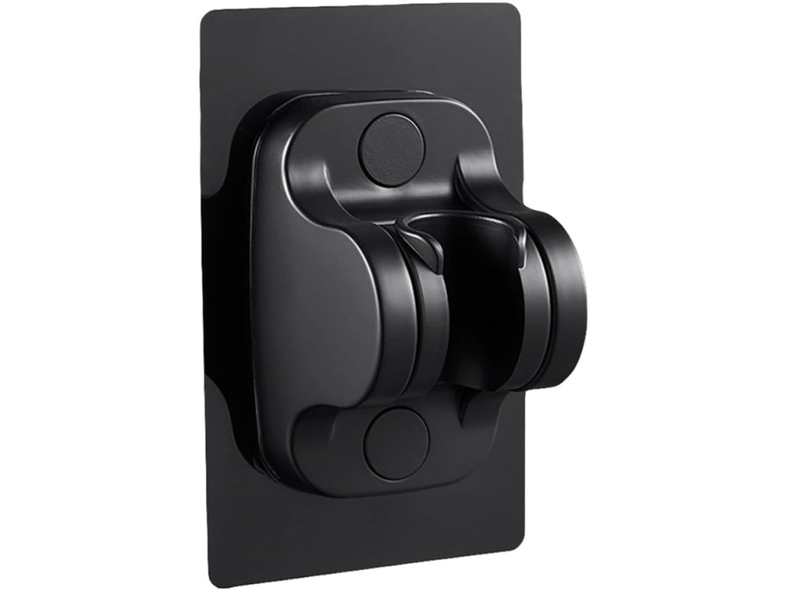 Suporte Chuveiro Ajustável em Abs Preto para Banheiro