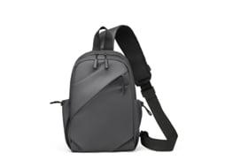 Bolsa Transversal (cinza), Visual Sofisticado, Grande Capacidade