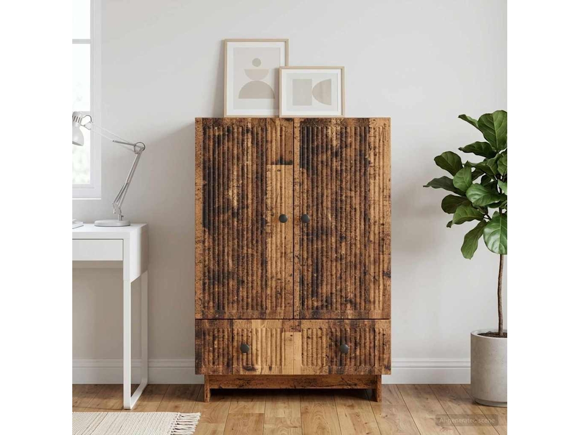 Vidaxl Buffet Madeira Antiga 66 X 34,5 X 95 Cm Madeira Engenheirada