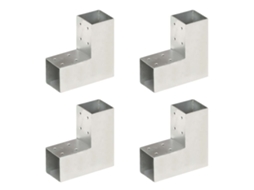 Post Connector, Post Connectors Vidaxl Prateado Metal (71 X 71 Cm)