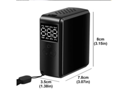Vlrla-bomba De Ar Pequena Portátil Inteligente Para Pneus De Carro, Bicicletas E Objetos Infláveis 150psi Lcd Usb-c