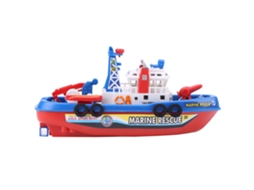 Brinquedo de Barco de Incêndio com Sprayer de Água S/MARCA