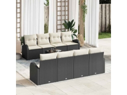 Vidaxl Conjunto De Sofá De Jardim 9 Unid. 8-número De Lugares