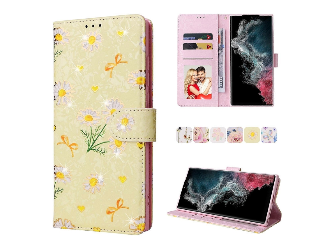 Capa Couro Bloqueio Rfid Para Samsung Galaxy S22, Elysve