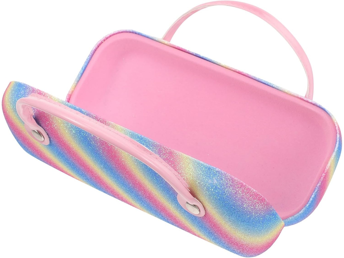 Estojo Para Óculos, Prático Estojo Em Formato De Urso Com Alça De Tecido, Design Adorável.