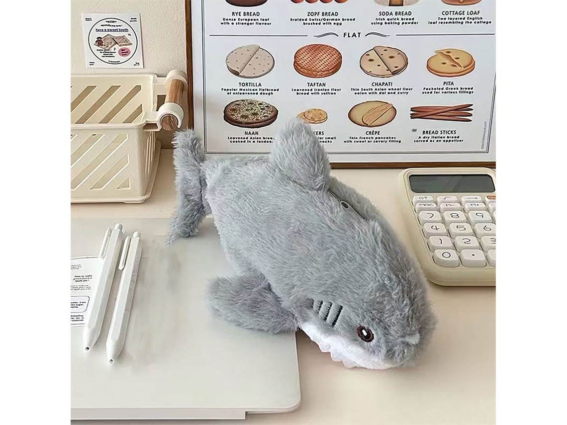 Estojo para Lápis, Pelúcia, Escolar, Estudantes AQUAFORGE