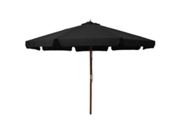 Parasol, Parasols Vidaxl Preto Tecido (n/a)