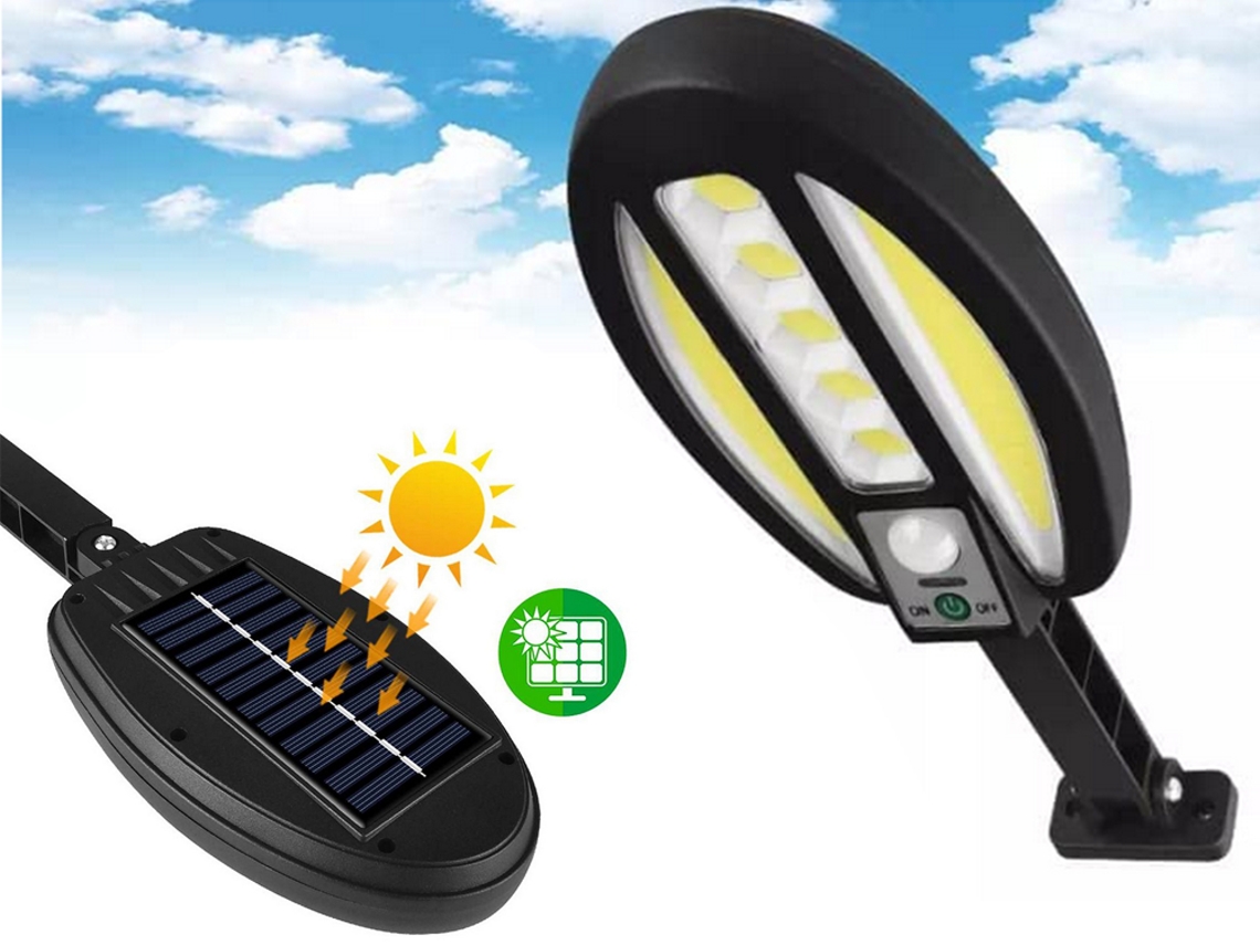 Luminária Solar Com Sensor De Movimento, Para Iluminação E Decoração Exterior Conforme As Características Indicadas
