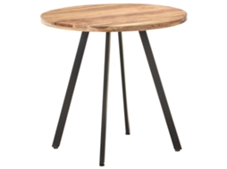 Vidaxl Mesa De Jantar 80 Cm Madeira De Acácia Maciça